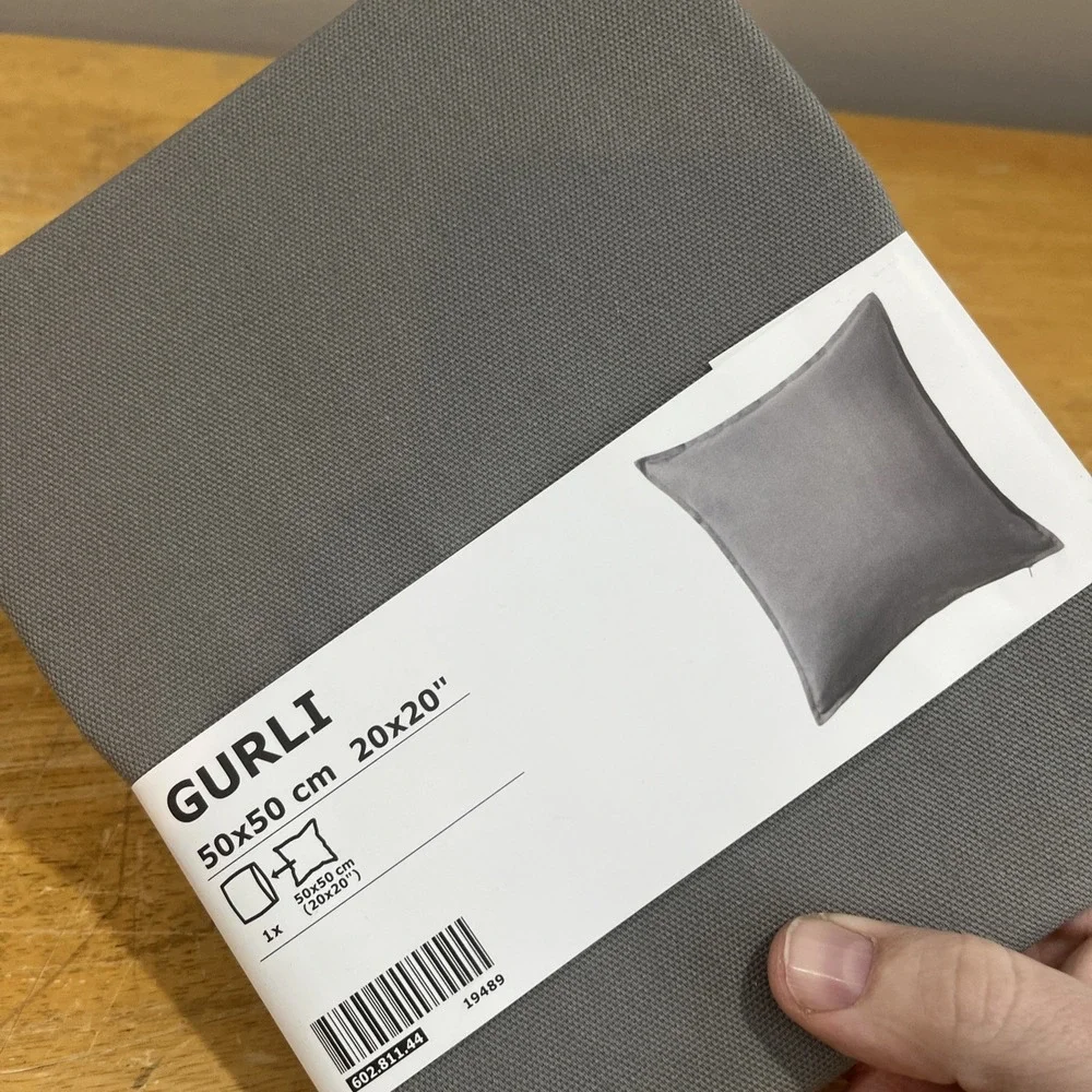 Ikea Gurli Gray Throw Pillow cover‎ 20